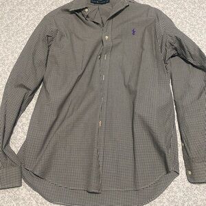 Ralph Lauren Black and White Gingham Shirt
